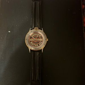 Vintage Harley Davidson watch, France, genuine leather strap